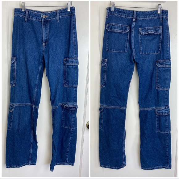 ZARA Cargo Jeans size 6 - Picture 1 of 6
